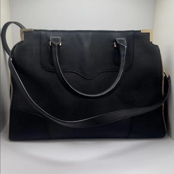 Rebecca Minkoff Amorous Satchel – Black Leather Crossbody / Top Handle - Picture 5 of 7